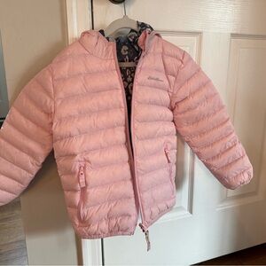 Eddie Bauer Light Pink Reversible Puffer Jacket